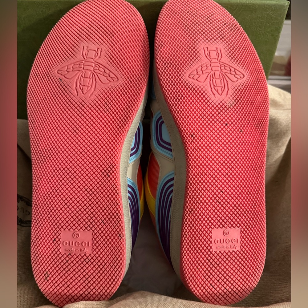 Gucci Basket Low Sneakers in women size 37.5 - Picture 9 of 10